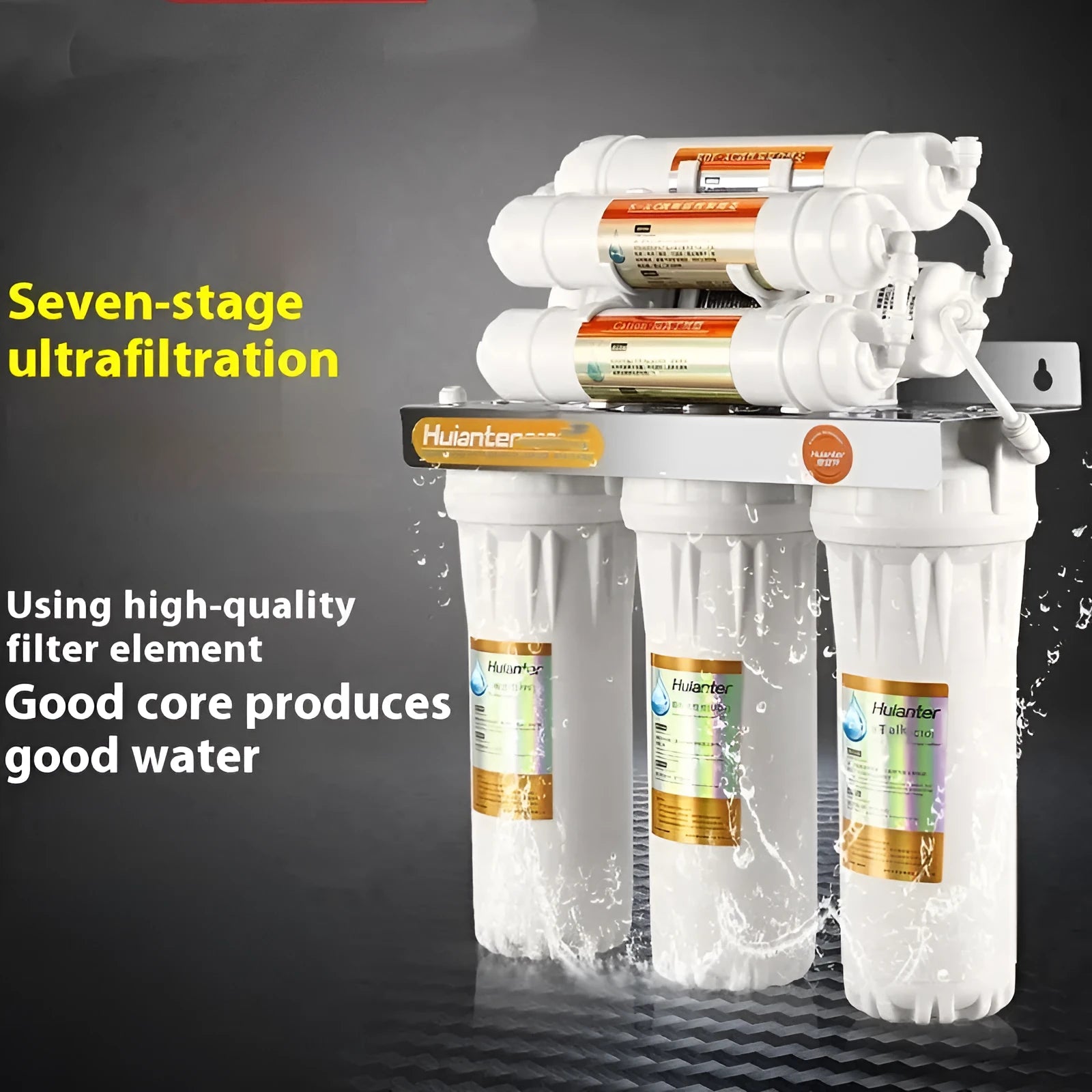 White plastic water filter cartridge for direct drinking tap water purification system replacement