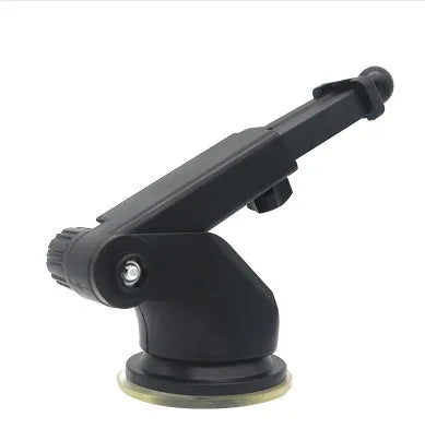 Universal telescopic long rod car navigation and phone bracket made from black ABS plastic