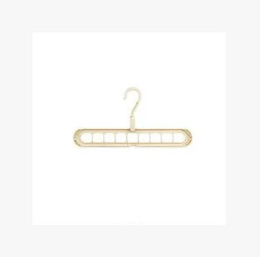 Plastic clothes hanger with rotating hook shown in pink, dimensions 33 cm long by 17 cm high