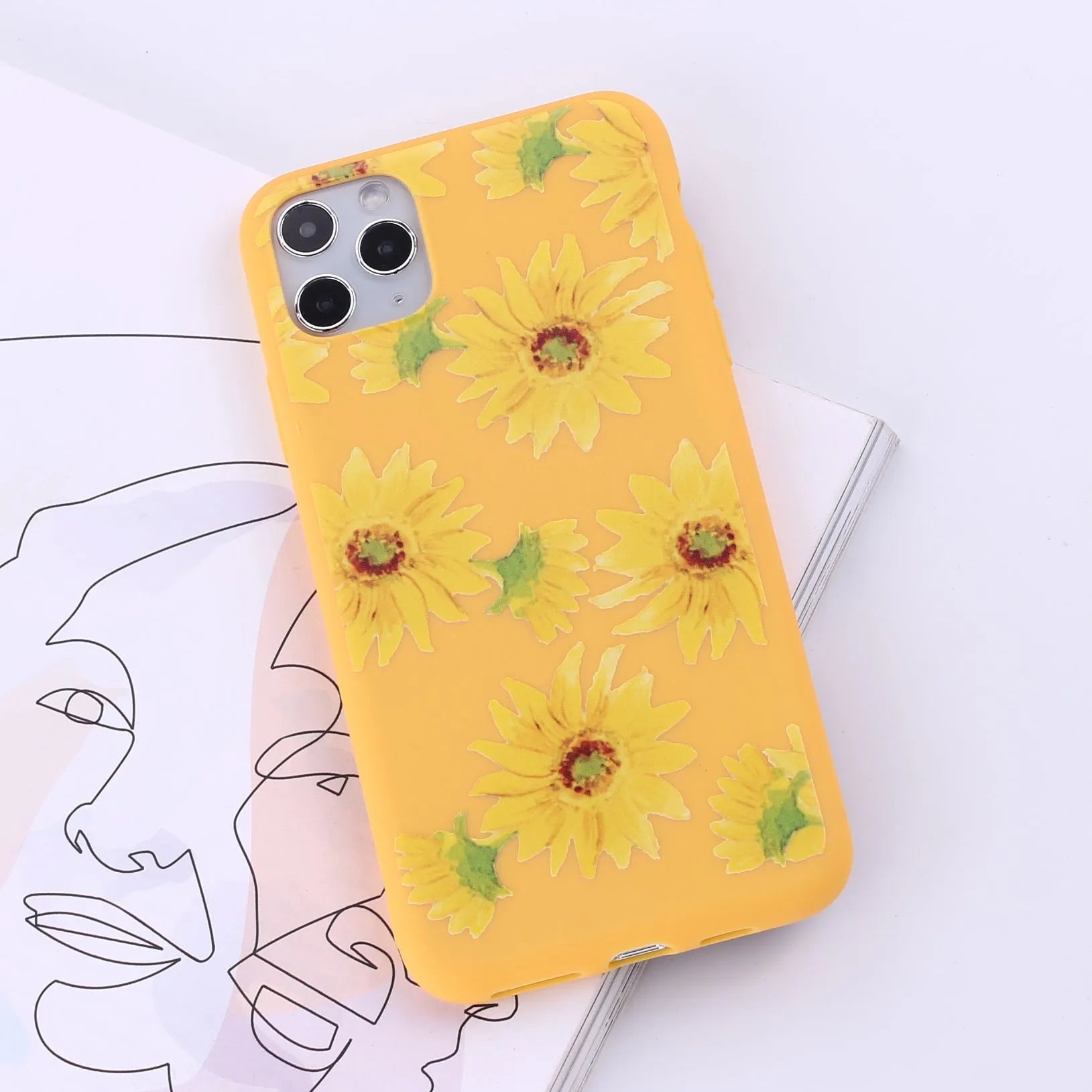 Flexible TPU mobile phone case for iPhone, shown in one of fourteen available colours.