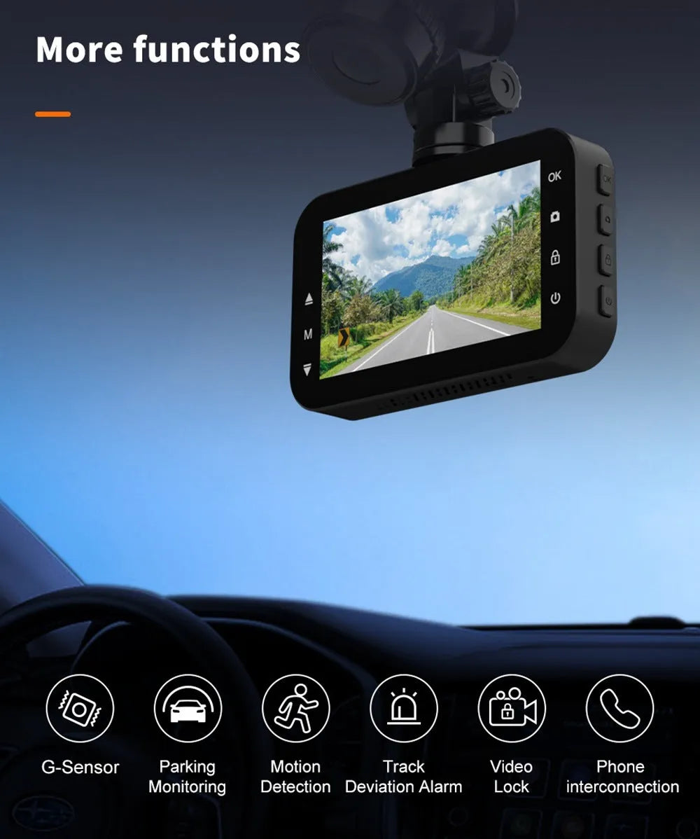 ThiEYE dual car dash camera system with front unit, rear camera, suction mount, and cables