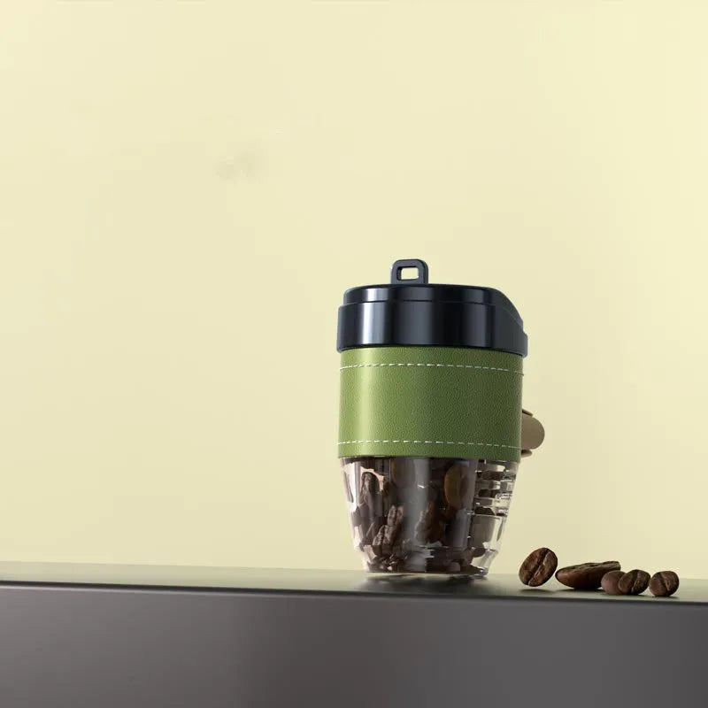 Coffee cup shaped car air freshener solid fragrance in plastic housing with decorative design