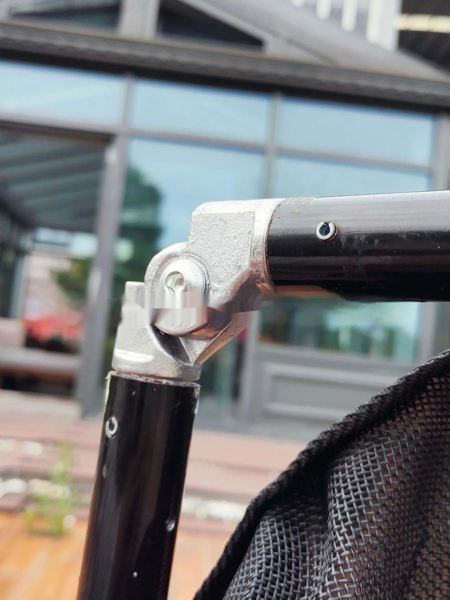 Black foldable aluminium alloy pet stretcher for emergency animal transport
