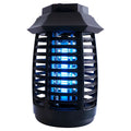 Black aromatherapy mosquito killer lamp with UV and LED tube options for indoor pest control.