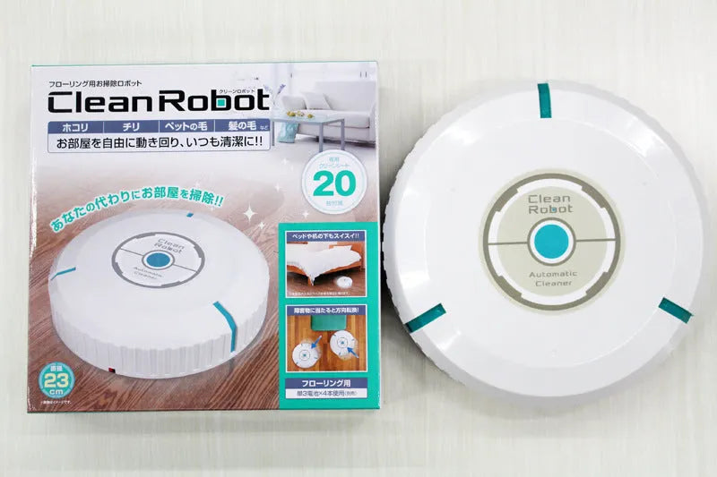 Black or pure white ABS robot vacuum cleaner for automatic household floor sweeping