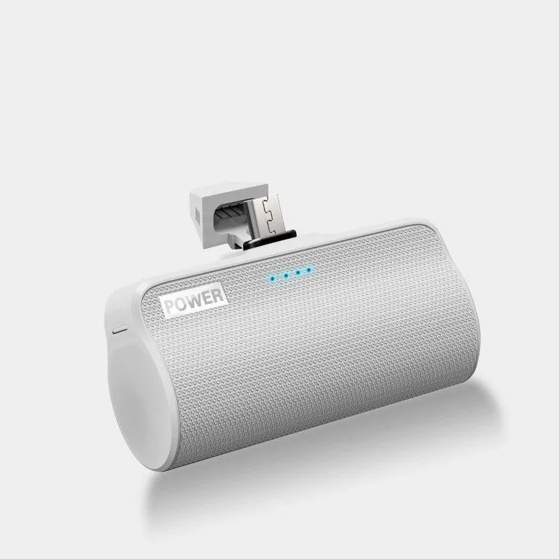 Creative universal power bank in black, green, pink or white colours with 3000mAh capacity