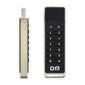 Fingerprint security USB 3.0 flash drive with metal casing and 64GB storage capacity
