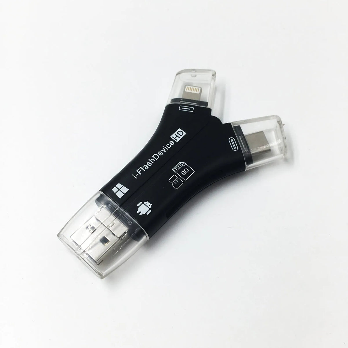NK908 white black gold 4-in-1 mobile phone SD card reader for Apple iPhone and Android