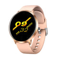 Ultra-thin waterproof smart health bracelet with zinc alloy body, 1.3 inch screen, and silicone wristband in black, golden, or silver