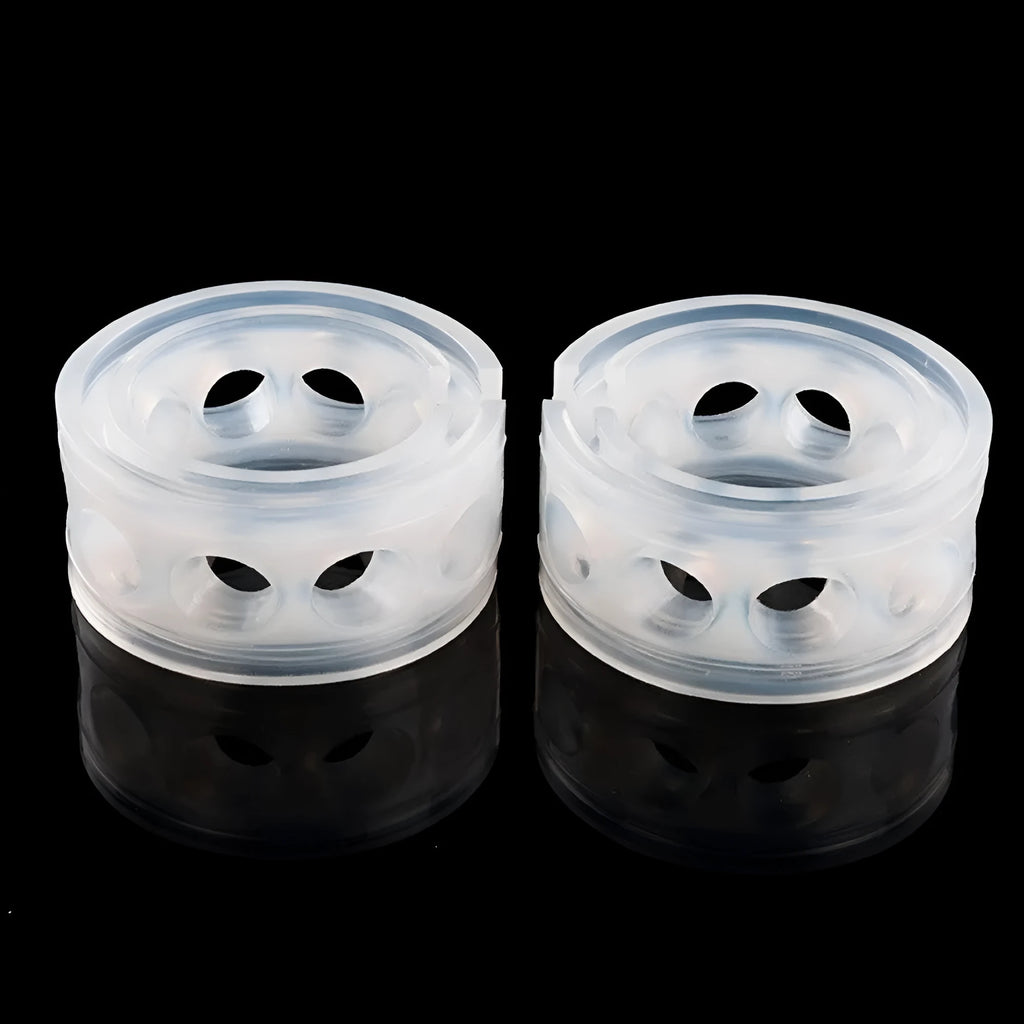 Transparent rubber spring shock absorbers for car modification with six size options