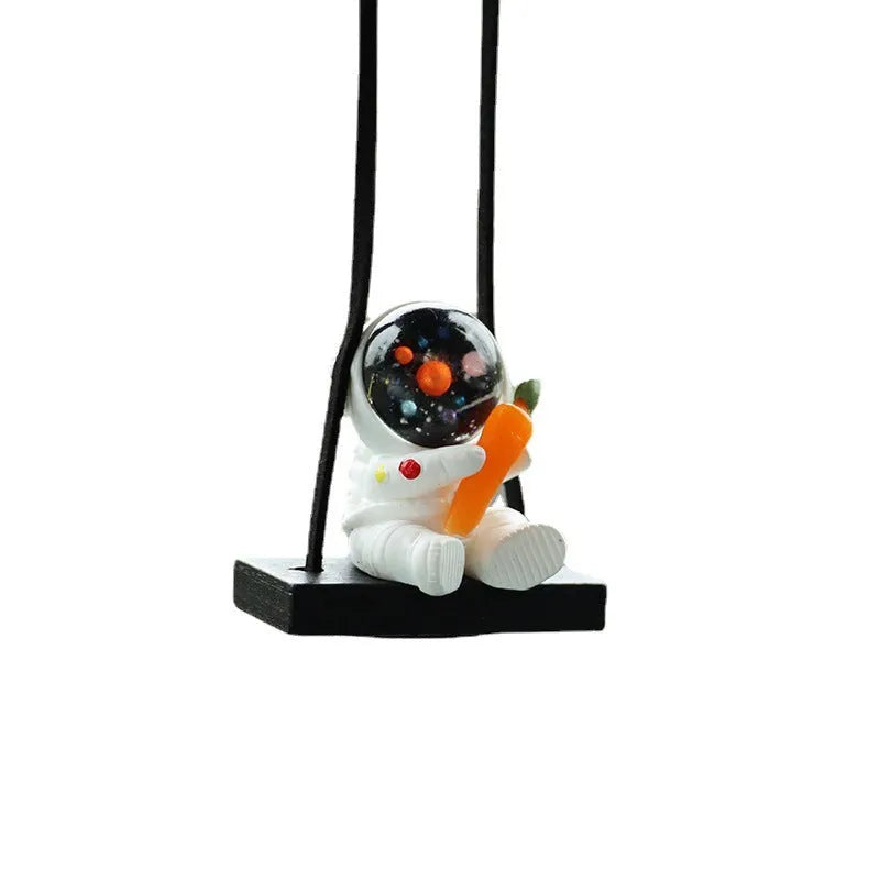 Cartoon astronaut resin pendant for car decoration with five design options