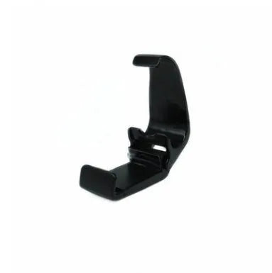 Black X3 Bluetooth wireless game controller for Android phones with phone clip attached