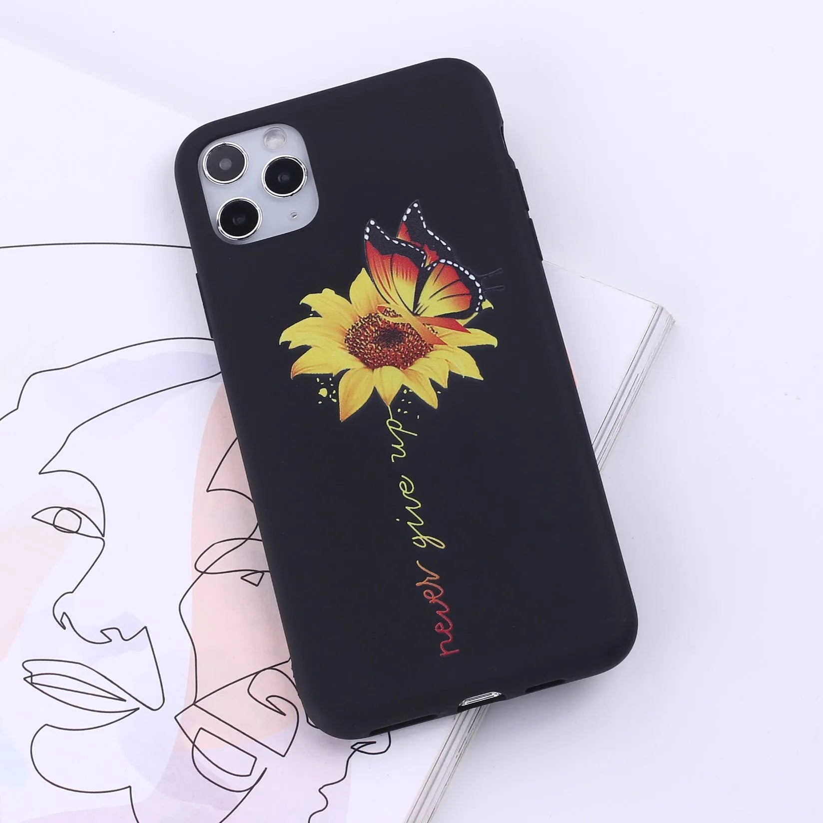 Flexible TPU mobile phone case for iPhone, shown in one of fourteen available colours.