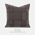 50x50cm chenille woven cushion with feather velvet filler in retro green colour