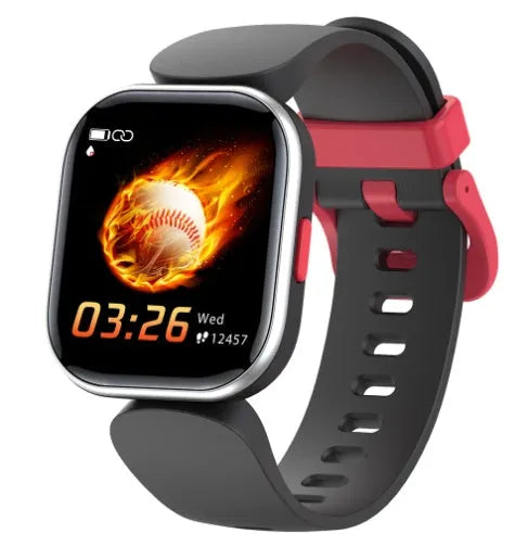 Blue H39T smart children's watch with a sporty TPU strap and a 1.4-inch touch screen display.