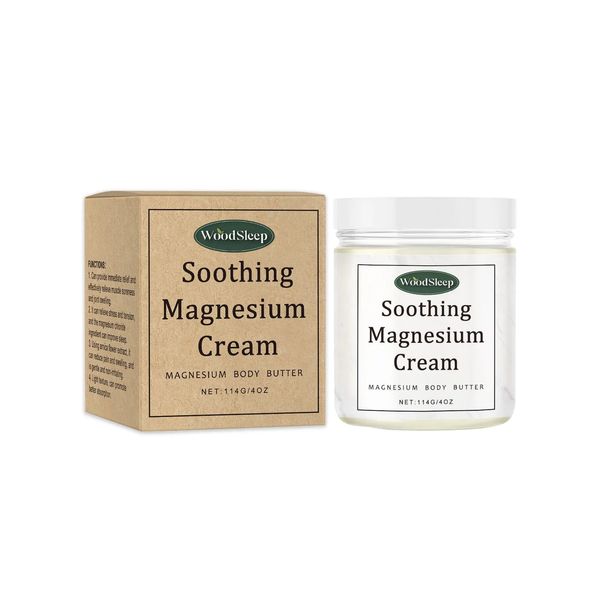 114g tube of magnesium cream for post-exercise body care with allantoin formulation