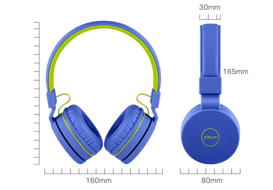 Wired over-ear headset with 3.5mm plug, 40mm drivers, microphone, and protein material earmuffs in pink