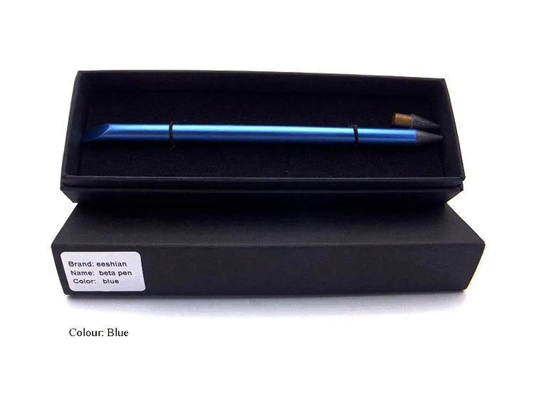 Inkless metal pen with special alloy steel 0.5mm nib in choice of five colours, with presentation box
