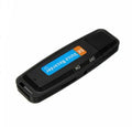 Black and white SK-001 creative USB flash drive showing compact size