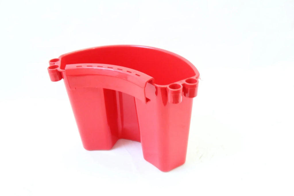 Polypropylene car wash bucket with grit guard in black, red, blue, or pink colour options