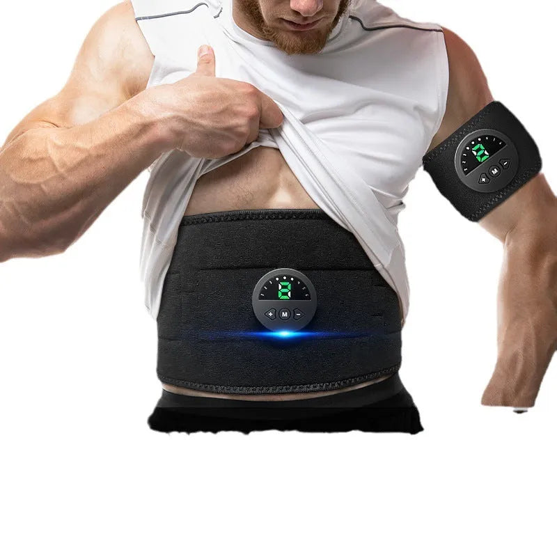 120cm fitness massage belt for waist and abdomen with display screen and USB cable