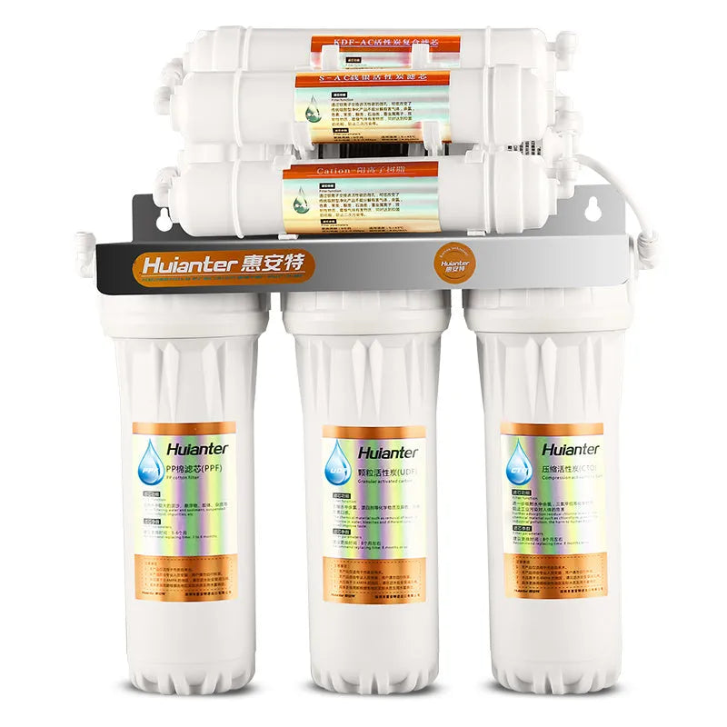 White plastic water filter cartridge for direct drinking tap water purification system replacement
