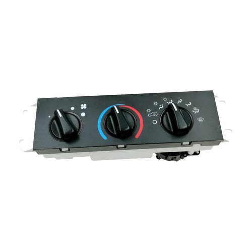 Black Jeep Wrangler air conditioning control panel replacement part, OE 55056558AA.