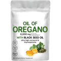 Bottle of black seed oil soft capsules dietary supplement for adults