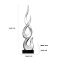 Modern half-handmade resin festival high-rise decoration craft in a choice of colours.