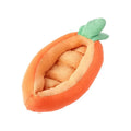 Carrot-shaped double-sided dog mattress with removable washable cloth cover