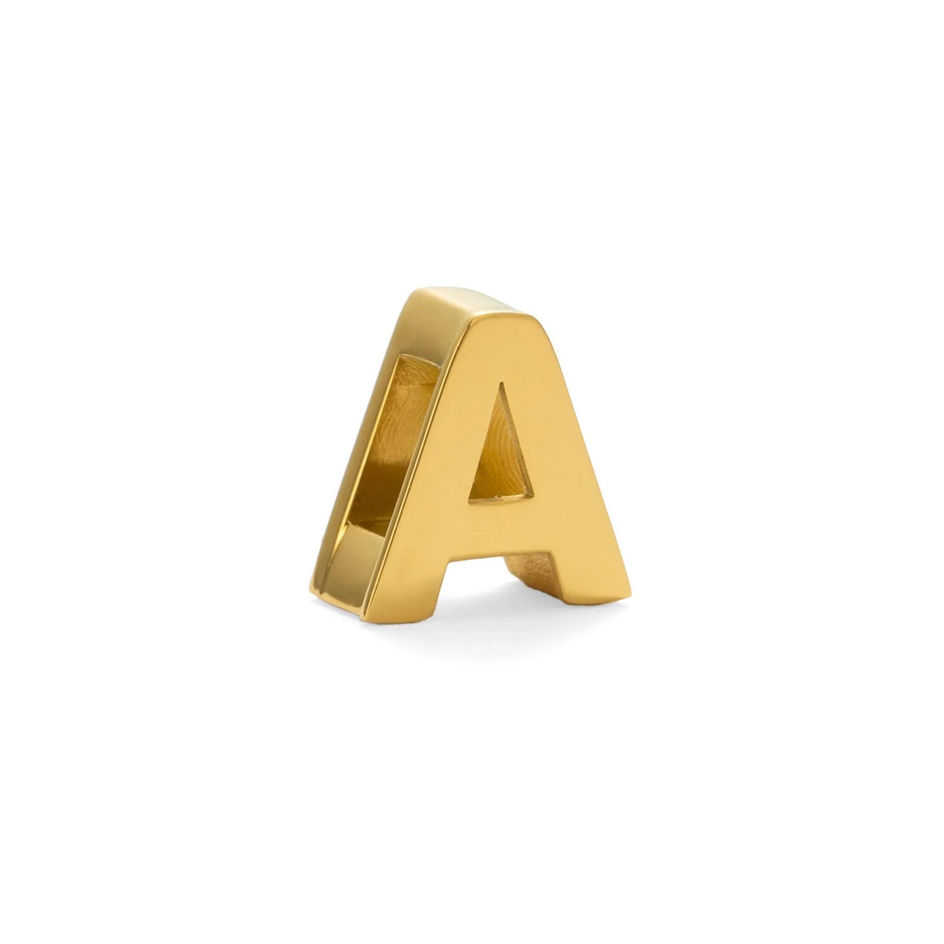 A gold and a silver titanium steel necklace with letter and number pendants on a 40.5cm chain.