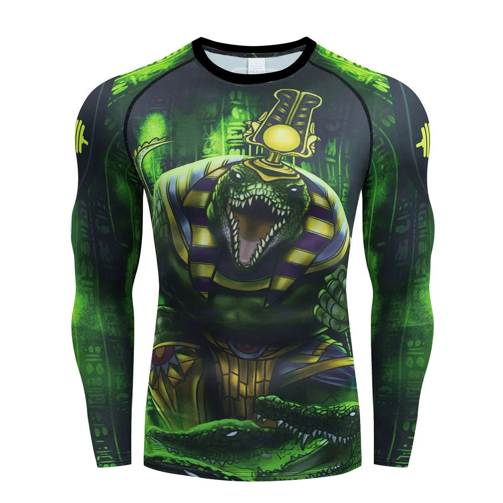 Men's slim-fit ZF016 pattern stretch sports suit with long sleeve top and trousers for running and fitness.