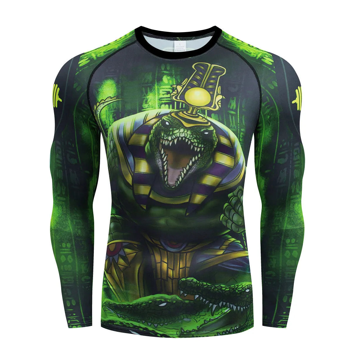 Men's slim-fit ZF016 pattern stretch sports suit with long sleeve top and trousers for running and fitness.