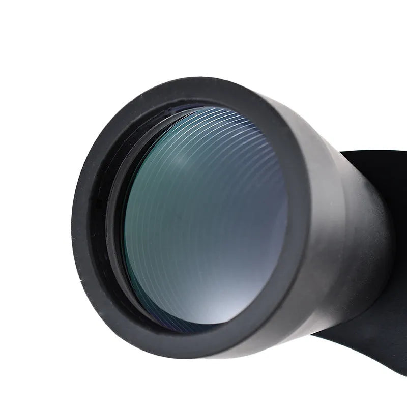 Outdoor telescope binoculars with double barrel design and continuous zoom magnification adjustment