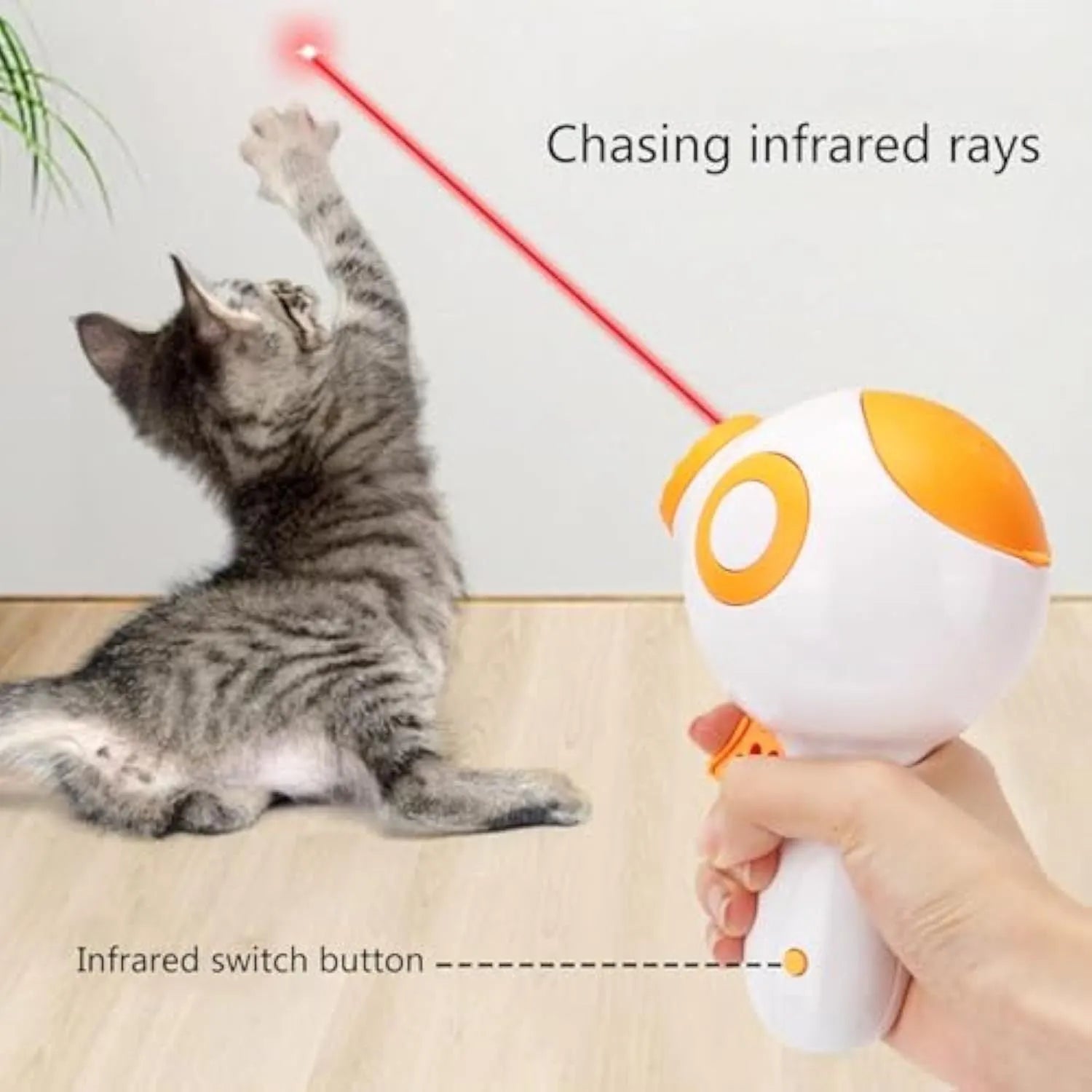 Green, orange, and pink interactive dog treat launcher toy for training and play.