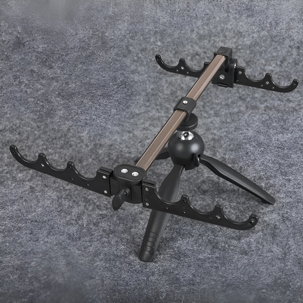 Aluminium alloy ice fishing triangle tripod rod holder bracket on ice