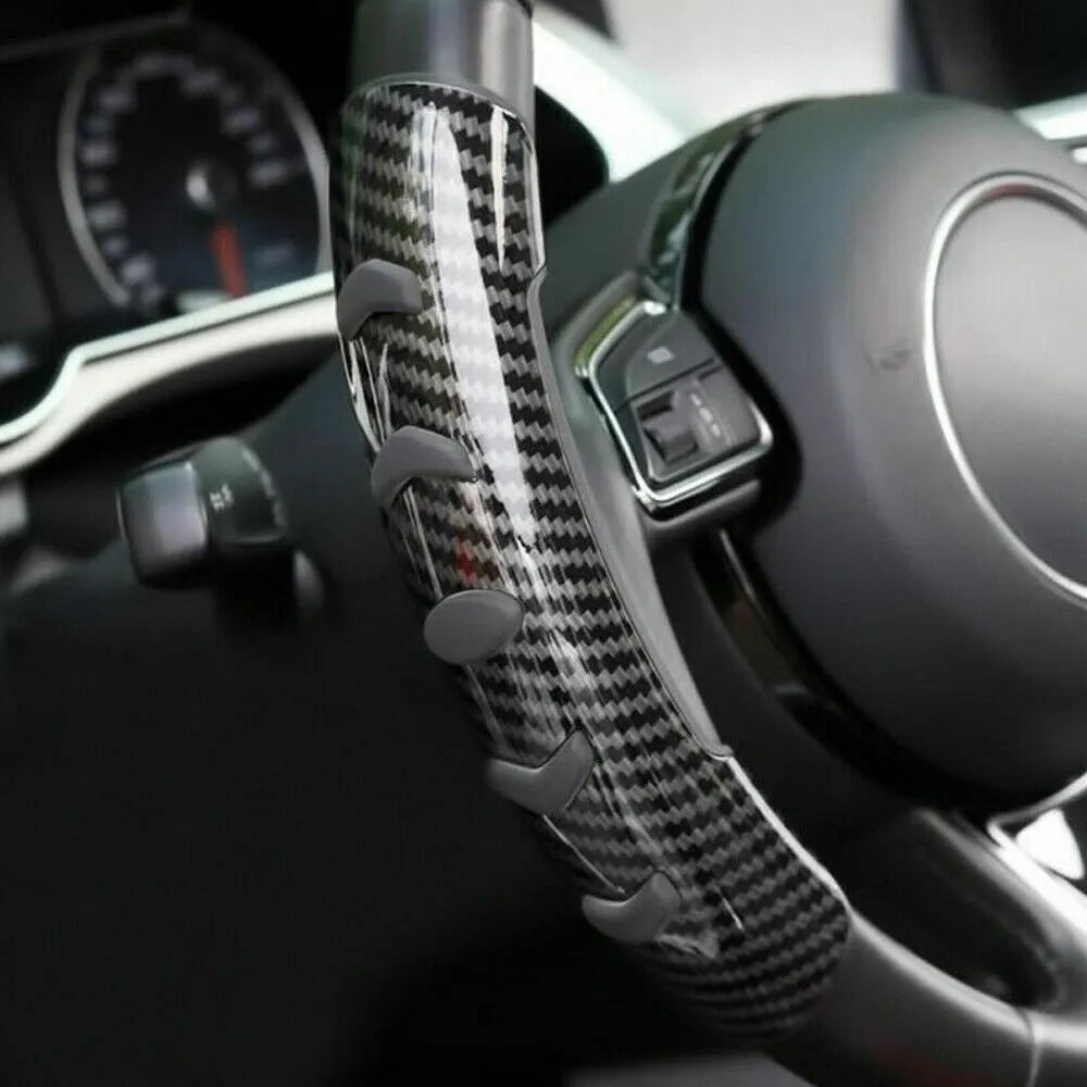 Carbon fibre black refitted steering wheel anti-skid sleeve for 38cm diameter wheels made of fibre material