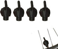Four black and four skin colour latex car tyre valve dust covers for vehicle protection