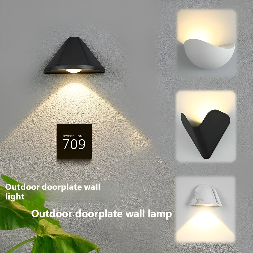 Black Bird's Nest finish courtyard LED lamp with aluminium alloy shell and IP65 waterproof rating.