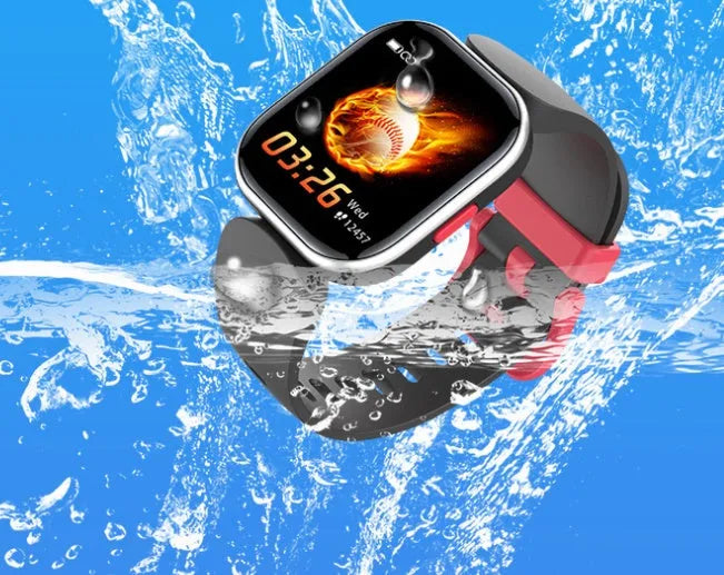 Blue H39T smart children's watch with a sporty TPU strap and a 1.4-inch touch screen display.