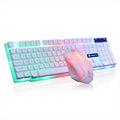 Limei GTX300 gaming keyboard and mouse set showing 104-key keyboard with RGB lighting in four colour variants
