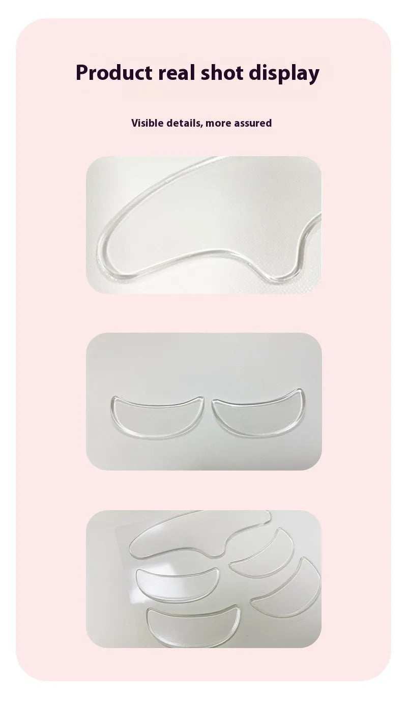 Five silicone anti-wrinkle face stickers for wrinkle removal and prevention
