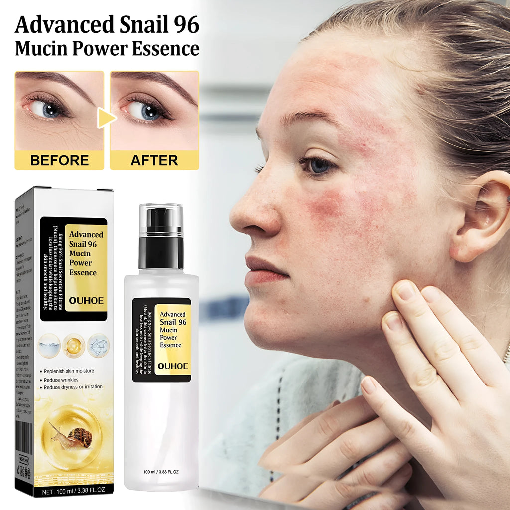 100ml snail collagen facial serum bottle with original formula for hydrating and brightening skin