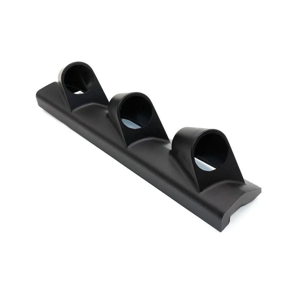 Black ABS three-hole car instrument stand for 52mm gauges in right-hand drive vehicles