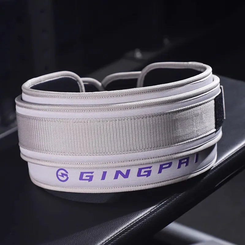 Abdominal exercising waist protection belt for strength training with lumbar support