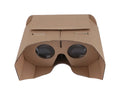 Carton virtual reality glasses for smartphones with 4-6 inch screens showing foldable paper construction