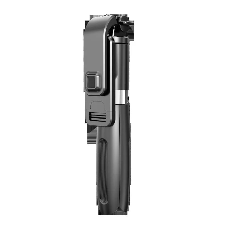 Bluetooth selfie stick wireless remote control tripod in black or white with adjustable height