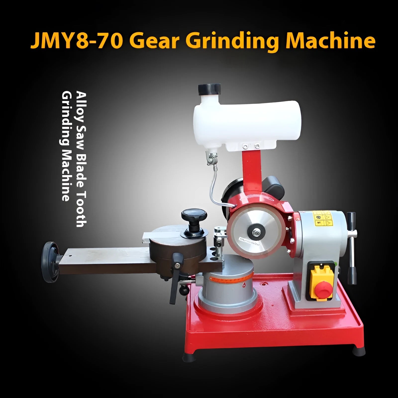 Small manual grinding machine for sharpening alloy circular saw blades with adjustable angle