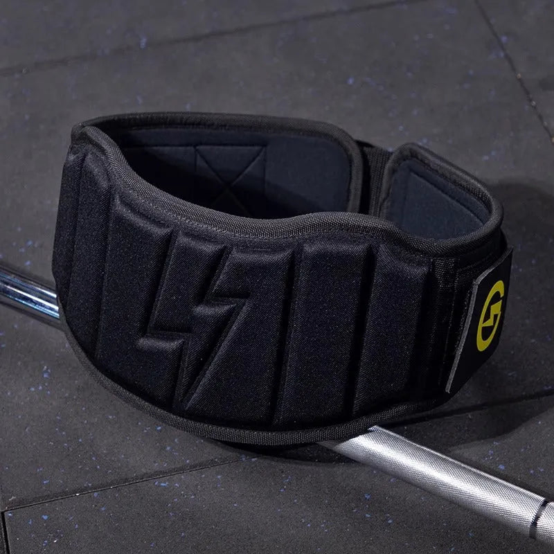 Abdominal exercising waist protection belt for strength training with lumbar support