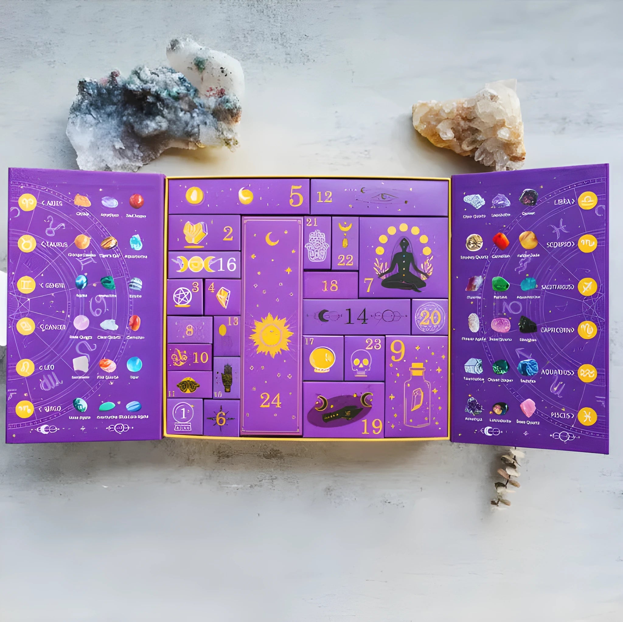 Crystal Halloween Countdown Gift Box, a large paper advent calendar for Halloween.